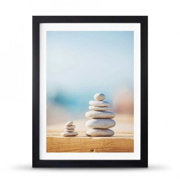 Denge Fotoğraflı Poster Çerçeve - 30x40 cm Büyük Boy - 5