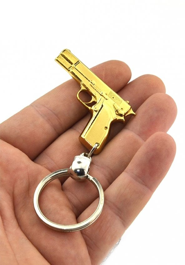 14 lü Tabanca Metal Anahtarlık (Gold)