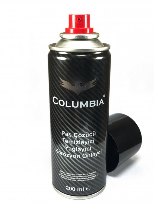 COLUMBIA 200 ML SPREY Pas Temizler, Yağlayıcı,  Korozyon Önleyici