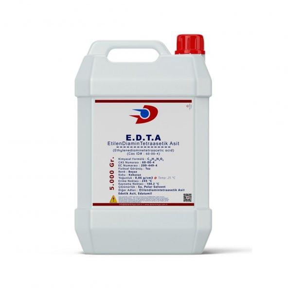 Dolar Kimya EDTA (BASF Almanya) - 5.00 Kg (Etilen Diamin Tetraasetik Asit)