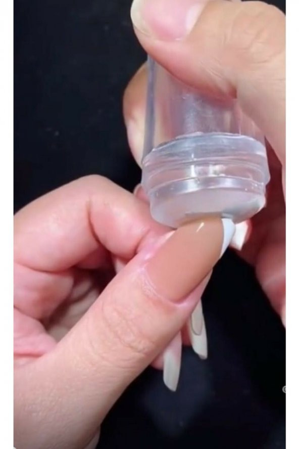 Kolay Tırnak Süsleme French Mührü Transfer Silikon Damga ve Bote French Set - 7