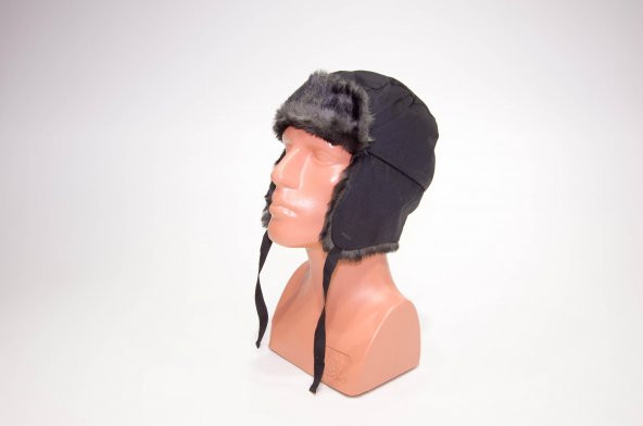 Kışlık Şapka Outdoor Kürklü Kalpak Yetişkin Kayak Şapkası - Siyah - Firstheat Wedze Meridyendukkan - 2