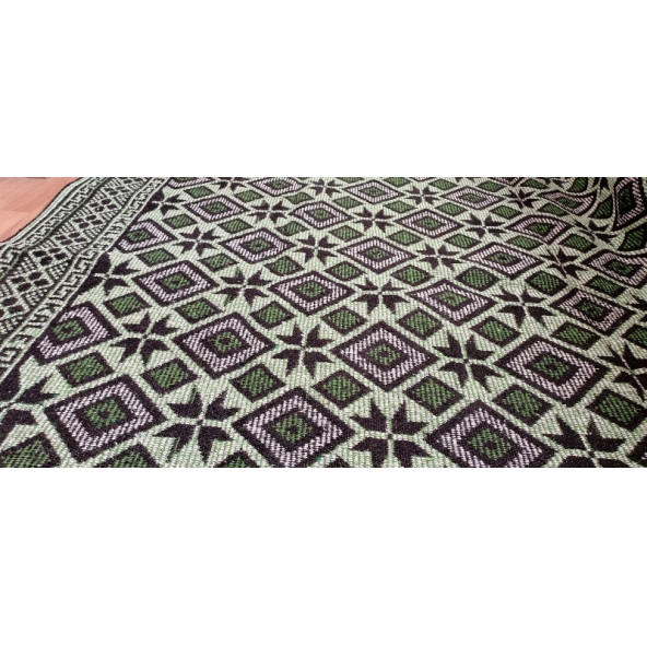 Algelsineve Makine Dokuması Baklava Desenli Kilim - 5