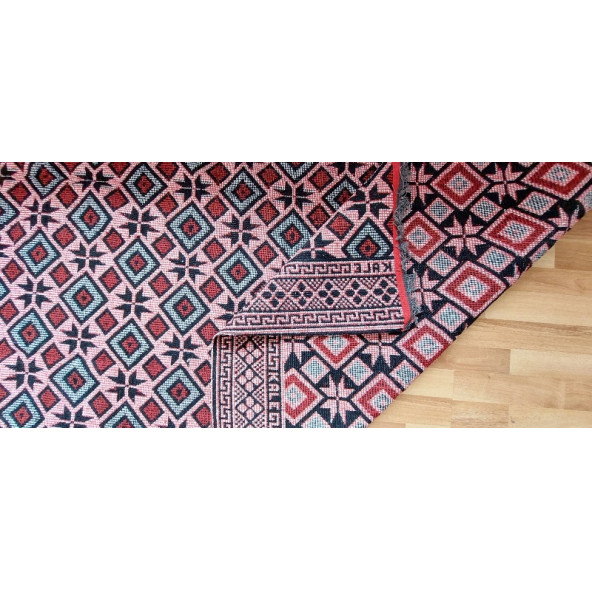 Algelsineve Makine Dokuması Baklava Desenli Kilim - 7