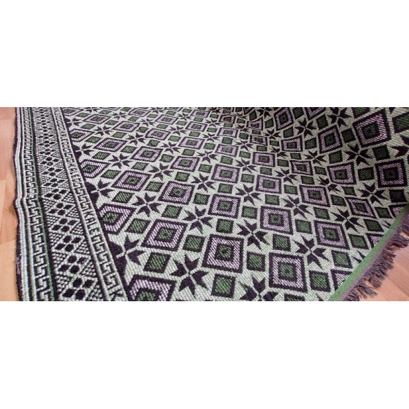 Algelsineve Makine Dokuması Baklava Desenli Kilim - 10
