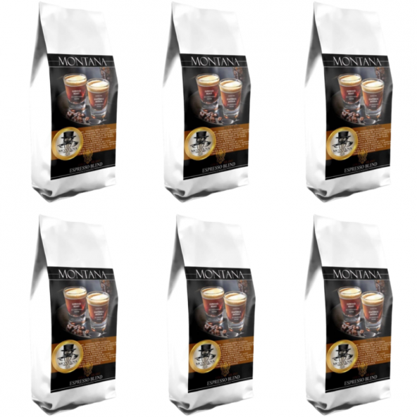 Montana Premium Espresso Blend Çekirdek Kahve 6 x 1 Kg