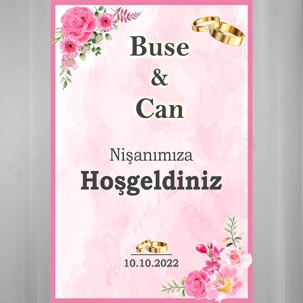 Kişiye Özel Nişan, Kına Gecesi, Düğün Afiş 89