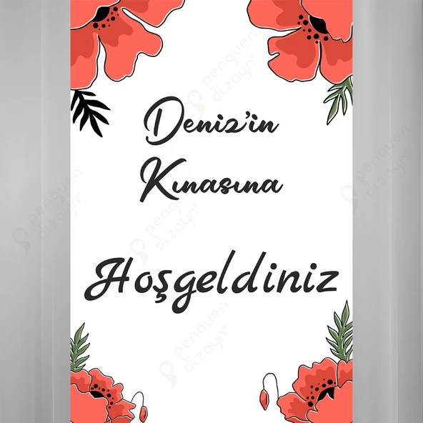 Kişiye Özel Nişan, Kına Gecesi, Düğün Afiş 43