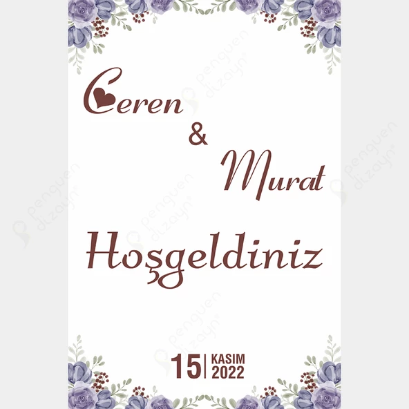 Kişiye Özel Nişan, Kına Gecesi, Düğün Afiş 15