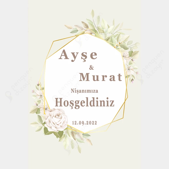 Kişiye Özel Nişan, Kına Gecesi, Düğün Afiş 11 - 1