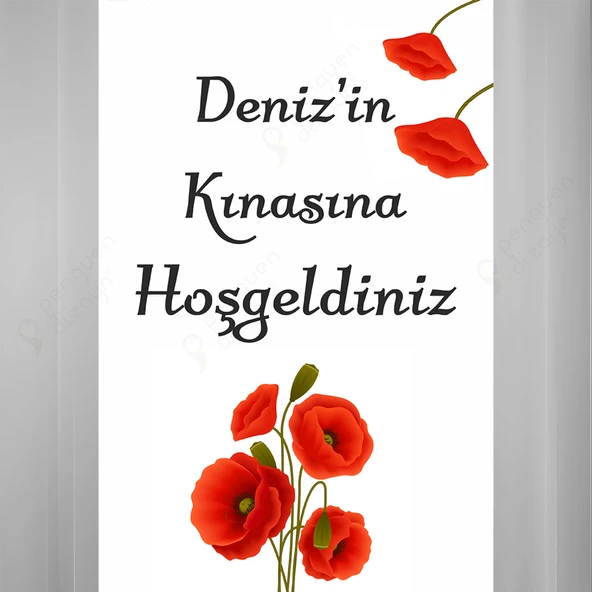 Kişiye Özel Nişan, Kına Gecesi, Düğün Afiş 45 - 1