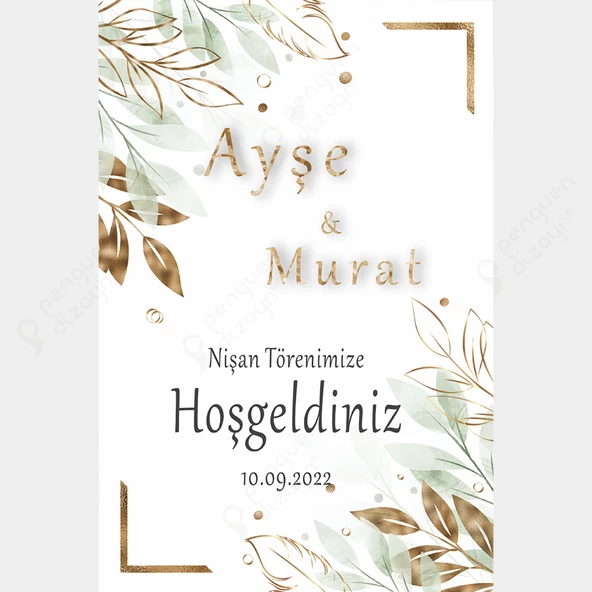 Kişiye Özel Nişan, Kına Gecesi, Düğün Afiş 09 - 1