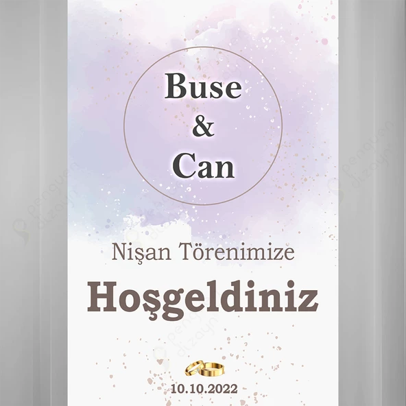 Kişiye Özel Nişan, Kına Gecesi, Düğün Afiş 87 - 1