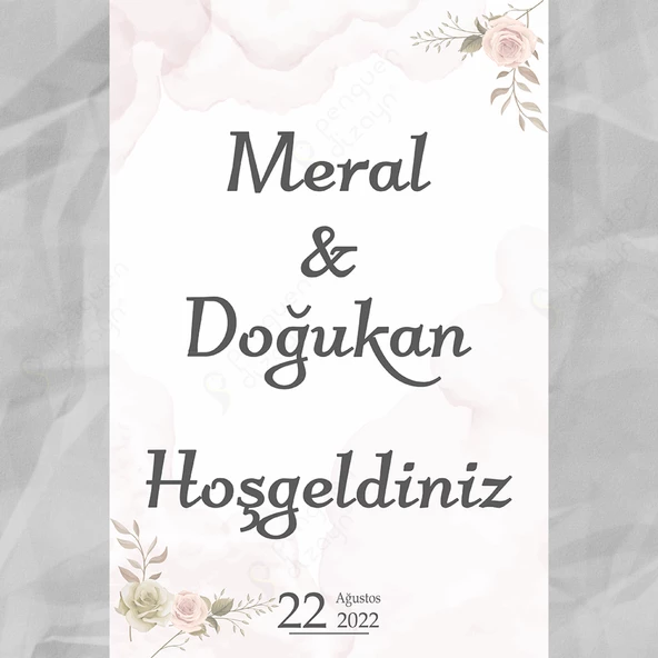 Kişiye Özel Nişan, Kına Gecesi, Düğün Afiş 127