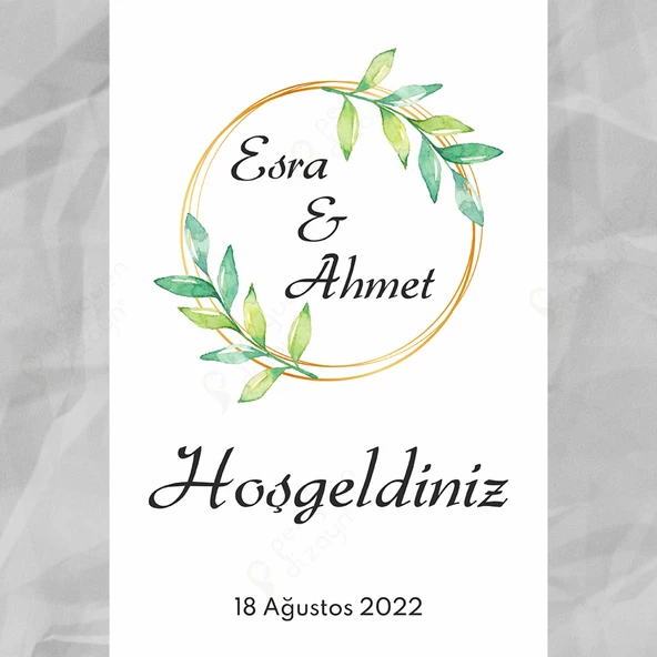 Kişiye Özel Nişan, Kına Gecesi, Düğün Afiş 165 - 1