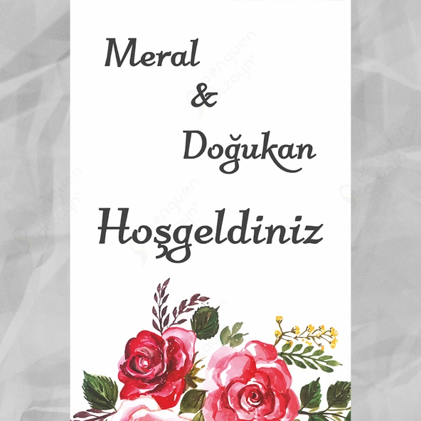 Kişiye Özel Nişan, Kına Gecesi, Düğün Afiş 135 - 2