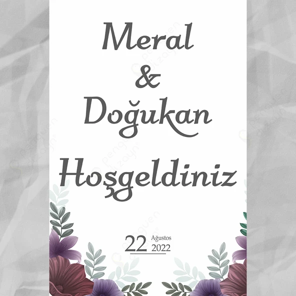 Kişiye Özel Nişan, Kına Gecesi, Düğün Afiş 128