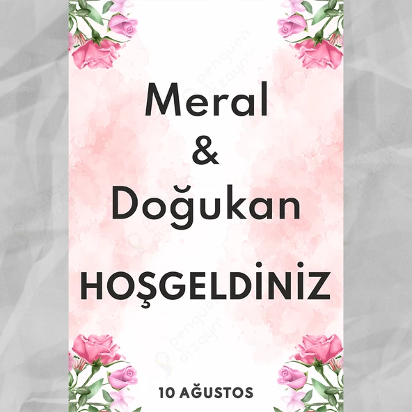 Kişiye Özel Nişan, Kına Gecesi, Düğün Afiş 161 - 1