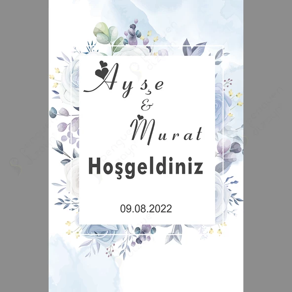 Kişiye Özel Nişan, Kına Gecesi, Düğün Afiş 34 - 1