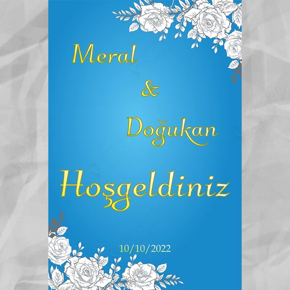 Kişiye Özel Nişan, Kına Gecesi, Düğün Afiş 119 - 1