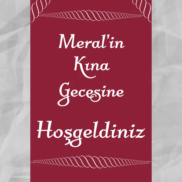 Kişiye Özel Nişan, Kına Gecesi, Düğün Afiş 110