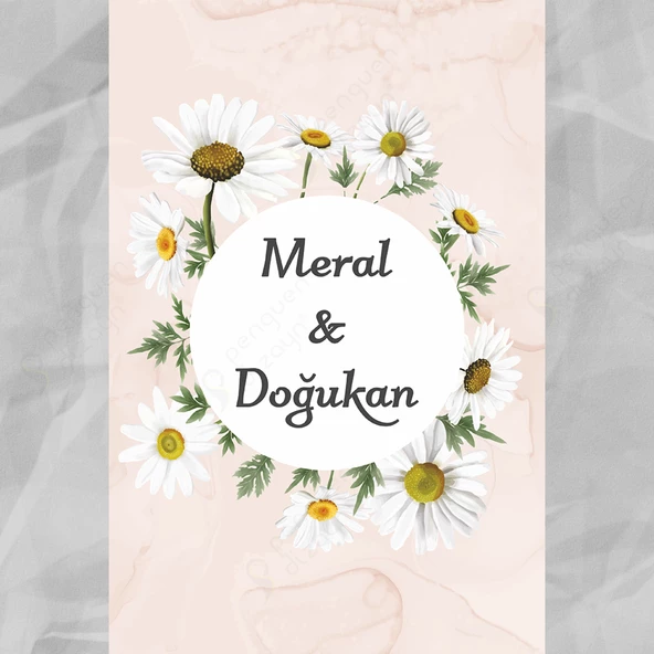 Kişiye Özel Nişan, Kına Gecesi, Düğün Afiş 118 - 1