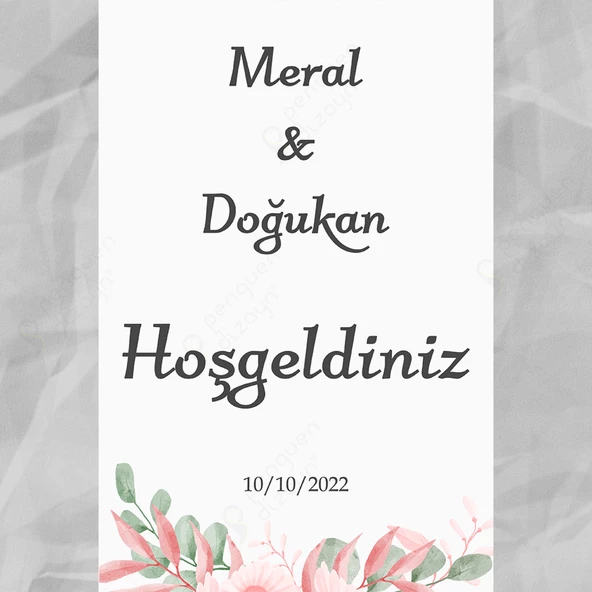 Kişiye Özel Nişan, Kına Gecesi, Düğün Afiş 116 - 1