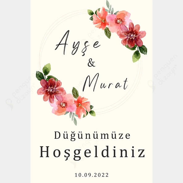 Kişiye Özel Nişan, Kına Gecesi, Düğün Afiş 25