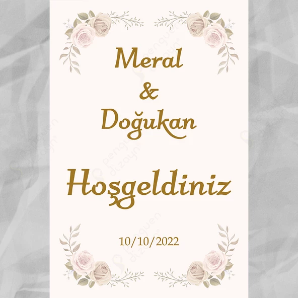 Kişiye Özel Nişan, Kına Gecesi, Düğün Afiş 114 - 1
