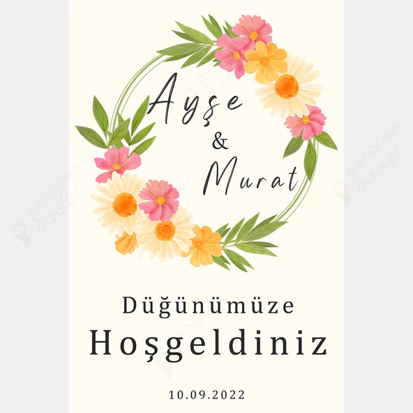 Kişiye Özel Nişan, Kına Gecesi, Düğün Afiş 23