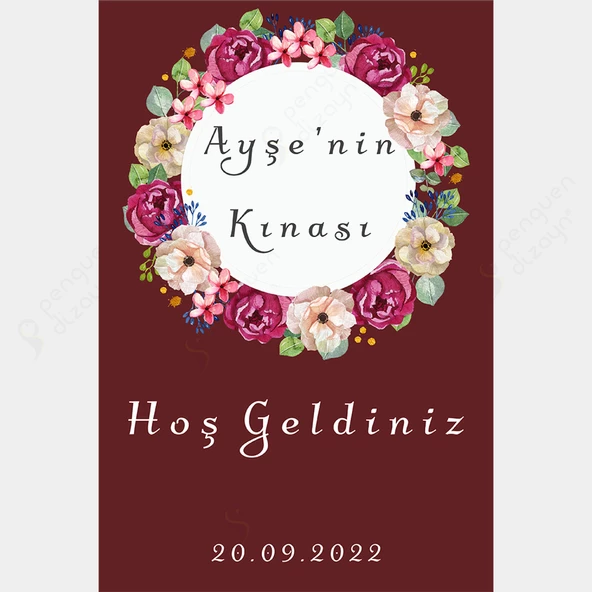 Kişiye Özel Nişan, Kına Gecesi, Düğün Afiş 29