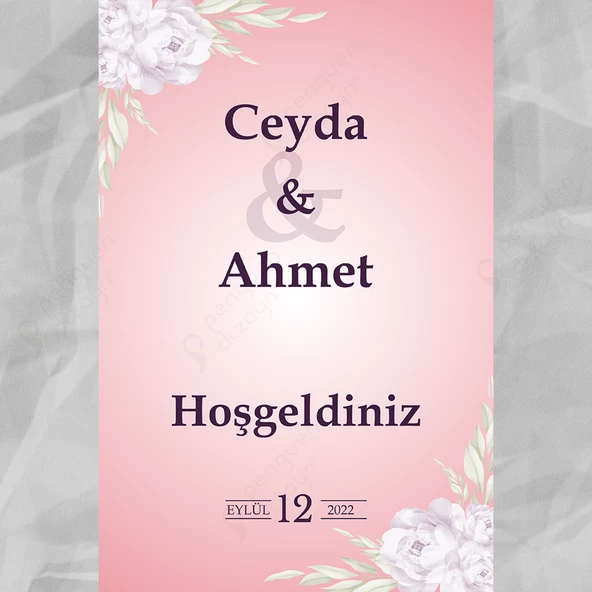 Kişiye Özel Nişan, Kına Gecesi, Düğün Afiş 191