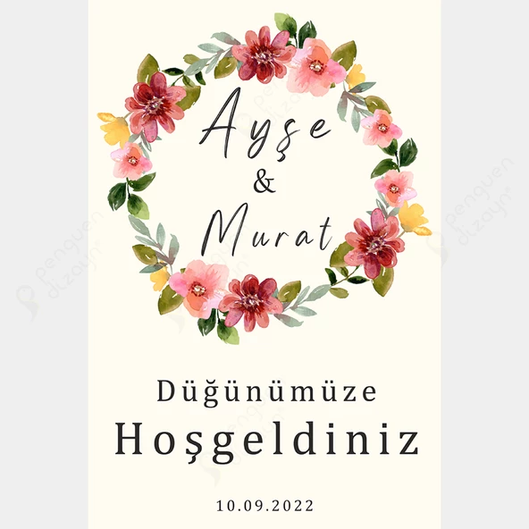 Kişiye Özel Nişan, Kına Gecesi, Düğün Afiş 24