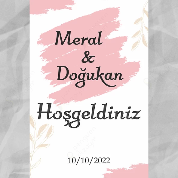 Kişiye Özel Nişan, Kına Gecesi, Düğün Afiş 111 - 1