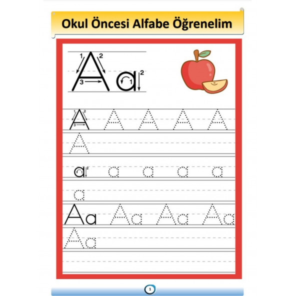 Yaz Sil Okul Öncesi Haydi Alfabe Öğrenelim Kitabı - 2