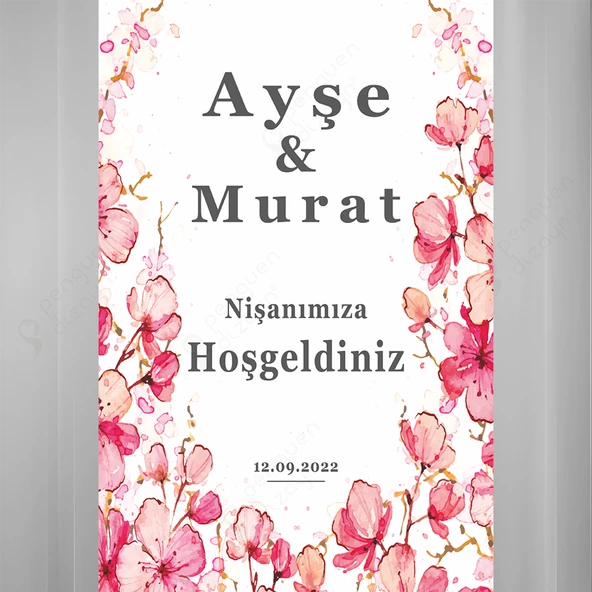 Kişiye Özel Nişan, Kına Gecesi, Düğün Afiş 64 - 2