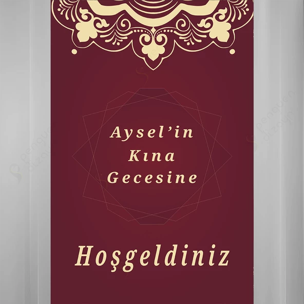 Kişiye Özel Nişan, Kına Gecesi, Düğün Afiş 72 - 1