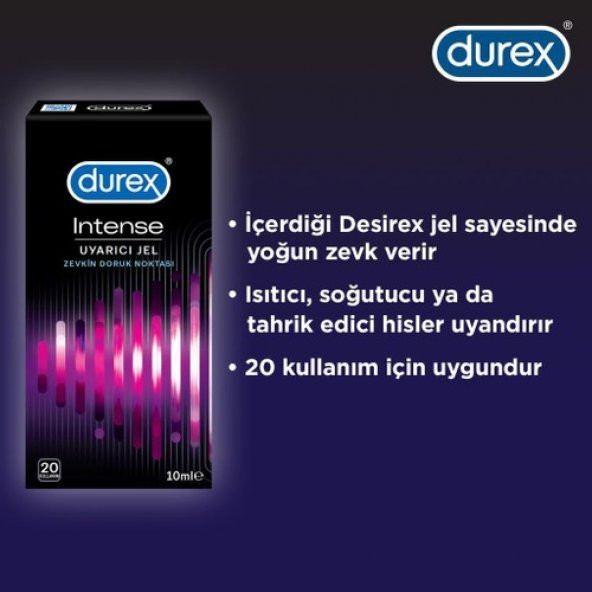 Durex Intense Uyarıcı Jel 10 Ml 20 Kullanım - 4