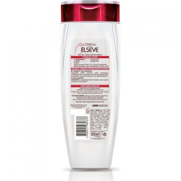 Loreal Paris Elseve 2si1 Arada Komple Onarıcı 5 Yapılandırıcı Şampuan 520 Ml - 2