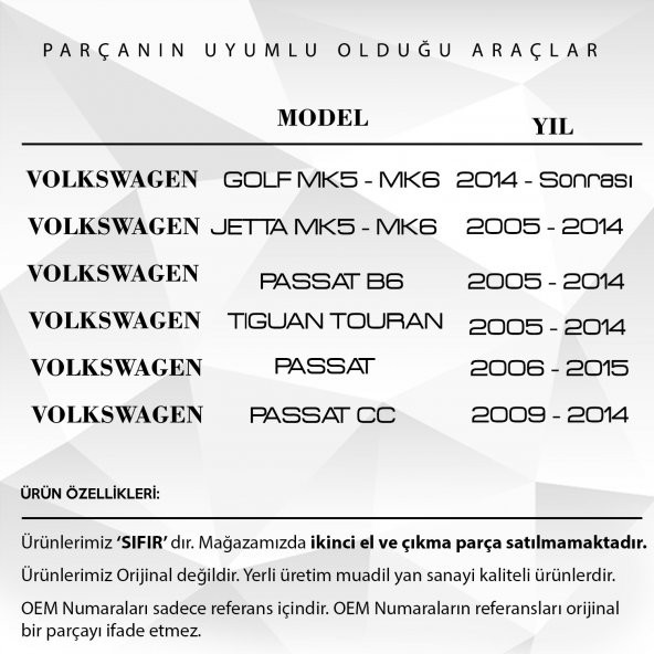 Volkswagen Jetta 2005-2014 için Cam Açma Düğme Kapağı - 2