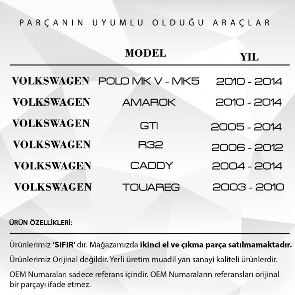 Volkswagen Jetta 2005-2014 için Cam Açma Düğme Kapağı - 3