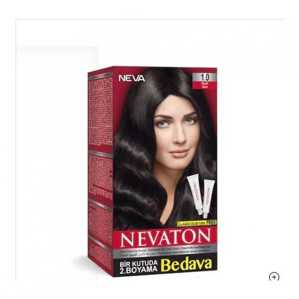 Set Saç Boyası Bir Kutuda 2 Boyama 1.0 Siyah