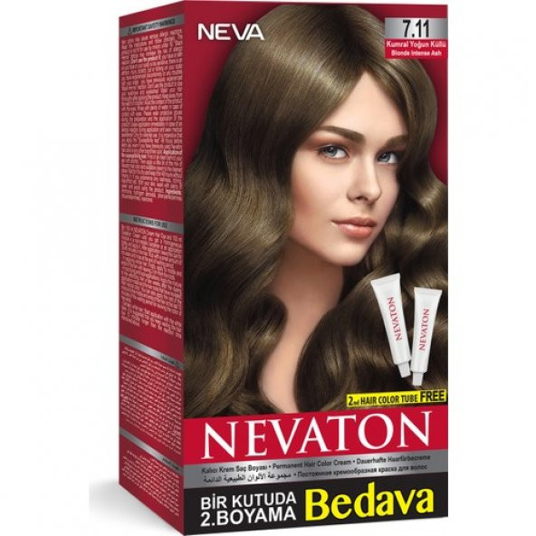 SET SAÇ BOYASI BİR KUTUDA 2 BOYAMA 7.11 KUMRAL YOĞUN KÜLLÜ