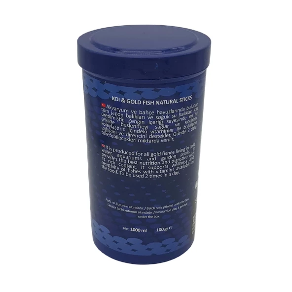 Carino Koi & Goldfish Natural Sticks Koi ve Japon Balık Yemi 1000 ml - 2