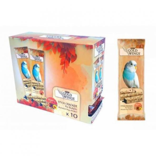 Gold Wings Muhabbet Kuşu Krakeri Ballı 3 lü