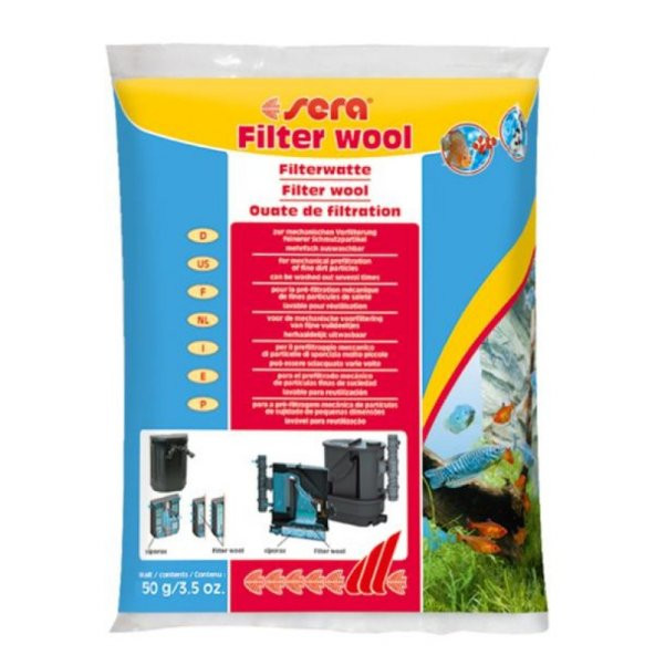 Sera Elyaf 50gr Akvaryum Filtre Elyafı