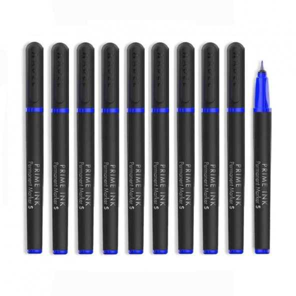 Mavi Asetat Kalemi Permanent S 0,4mm 10 Adet - 2