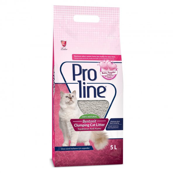 Proline Bebek Pudra Kokulu Bentonit Kedi Kumu 5 Lt - 1