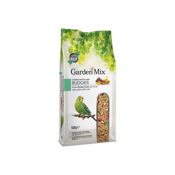 Gardenmix Platin Seri Vitaminli Meyveli Muhabbet Kuşu Yemi 500 Gr
