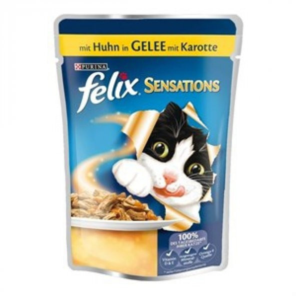 Felix Tavuklu Havuçlu Kedi Konservesi 100 Gr